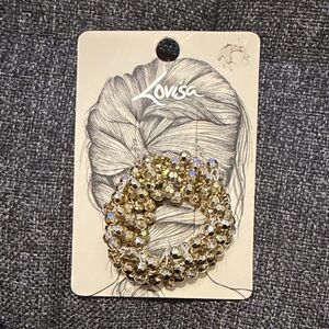 Lovisa Sparkling Gold Hair Scrunchie